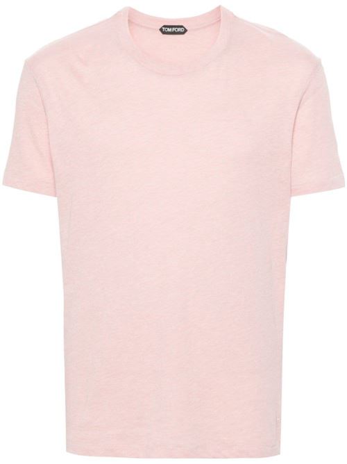 T-shirt rosa cipria TOM FORD | JCS001JMC002S23DP035